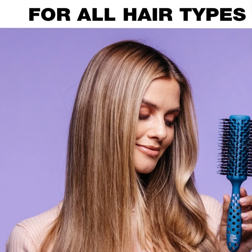 The Knot Dr. The Rounds Styler & Detangler Brush‎